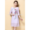 Cheap and Beautiful Factory Price Robe florale et robe brodée